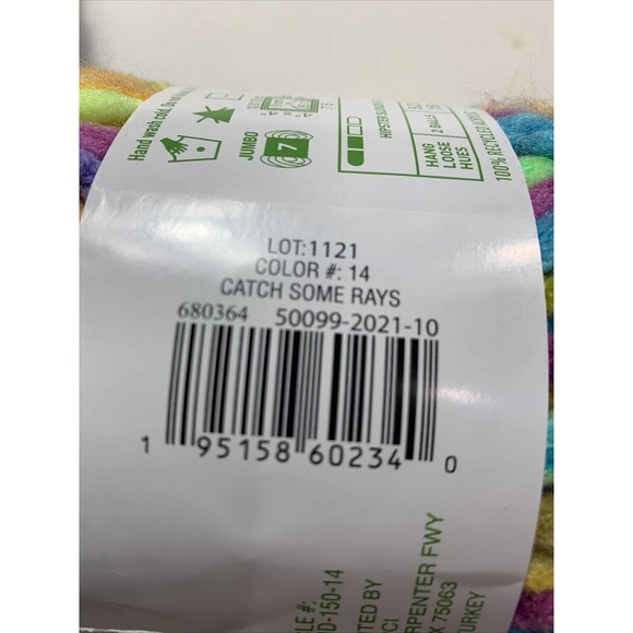 Loops & Threads Yarn Eco Tie Dye "Catch Some Rays" - 5.2 oz - Lot of 2 - Picture 4 of 6